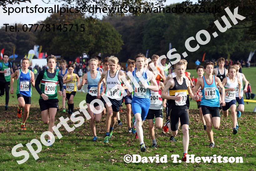 Boys under-15s Northern Cross Country Relays. Photo: David T. Hewitson/Sports for All Pics